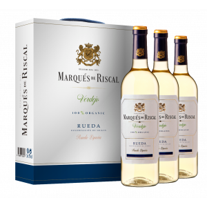 Vino blanco Marqués de Riscal Verdejo 100% organic Denominación de Origen Rueda 