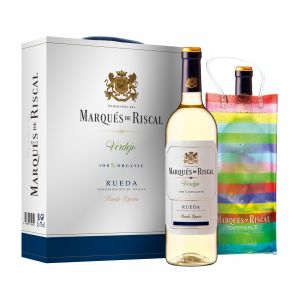 Marqués de Riscal Verdejo Organic 2021-Estuche de cartón 2 botellas 75cl + Ice bag de regalo